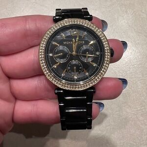 black Michael Kors watch